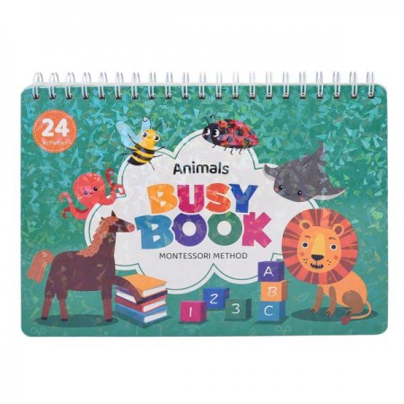 Обучающая бизикнига BabyToys 88995-7-9-89000 с липучками
