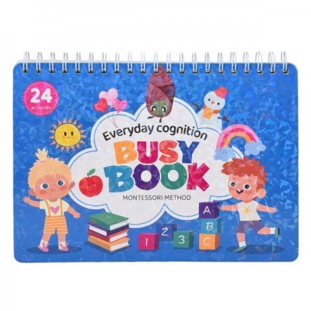 Обучающая бизикнига BabyToys 88995-7-9-89000 с липучками