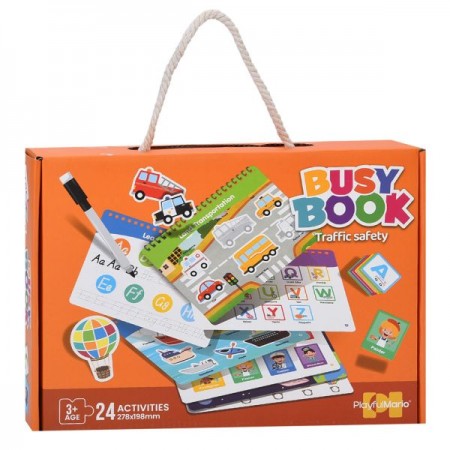 Обучающая бизикнига BabyToys 88995-7-9-89000 с липучками