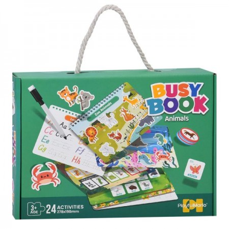 Обучающая бизикнига BabyToys 88995-7-9-89000 с липучками