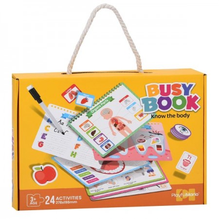 Обучающая бизикнига BabyToys 88995-7-9-89000 с липучками