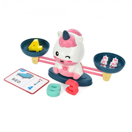 Навчальна гра BabyToys DW558-07-08 балансир з тваринами та цифрами Навчальна гра BabyToys DW558-07-08 балансир з тваринами та цифрами