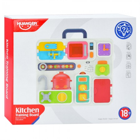 Обучающая доска-кухня BabyToys HE0510 со звуком и светом