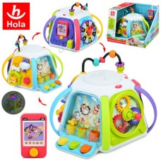 Игра HE8971 шестигранник, 27-23-20см, 14в1, музыка, звук, звуки животных, свет, шестерни, часы-трещотки, подвижные цифры, барабан, лабиринт на проволоке, пинбол, подвижные детали, 2 режима громкости, на бат-ке, в кор-ке Игра HE8971 шестигранник, 27-23-20см, 14в1, музыка, звук, звуки животных, свет, шестерни, часы-трещотки, подвижные цифры, барабан, лабиринт на проволоке, пинбол, подвижные детали, 2 режима громкости, на бат-ке, в кор-ке