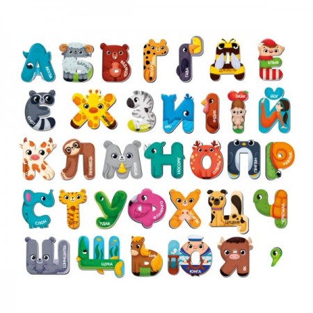 Гра розвиваюча Vladi Toys магнітна. Чудо-букви. Алфавіту. VT5411-18 Вік: 3-5 років
Розмір:  120 x 45 x 180 мм