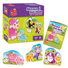 Игра развивающая Vladi Toys с липучками. "Мама и малыш". VT2100-14 Игра развивающая Vladi Toys с липучками. "Мама и малыш". VT2100-14