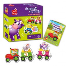 Игра развивающая Vladi Toys с липучками. "Веселый фермер". VT2100-13 Игра развивающая Vladi Toys с липучками. "Веселый фермер". VT2100-13