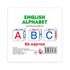 Карточки мини Jumbi Английский алфавит 26 шт пластмасса