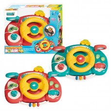 Кермо "Маленький водій" 91739 "WToys", 2 кольори, ОЗВУЧУВАННЯ УКРАЇНСЬКОЮ МОВОЮ, 5 казок, 10 пісень, звуки, підсвічування, рухливі елементи, в коробці