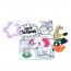 Книга HB 0038 ABC 13-11см, подвеска на коляску 26см, шуршащая, пискавка, укр.текст, 3 вида, в пакете