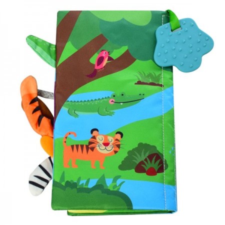 Детская книжка BabyToys HB 0016 ABC с пищалкой и прорезывателем Детская книжка BabyToys HB 0016 ABC с пищалкой и прорезывателем