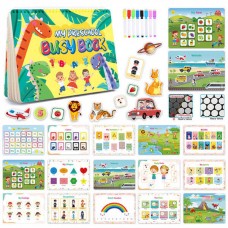 Развивающая книжка BabyToys с карточками и маркерами пиши-стирай