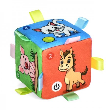 Развивающий кубик BabyToys HB 0076 с музыкой и звуками животных Развивающий кубик BabyToys HB 0076 с музыкой и звуками животных