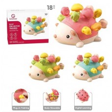 Сортер детский BabyToys Ежик YL 1022-56, 12 грибов, 3 цвета