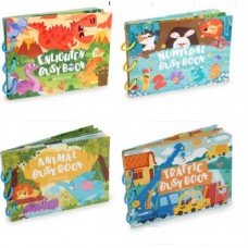 Развивающая книжка BabyToys C73244 с липучками и кольцами, 10 страниц