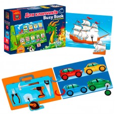 Развивающая книга Vladi Toys бизи бук для мальчиков с липучками