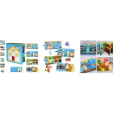 Развивающая книжка-бизиборд BabyToys C73095 фетровая с одеждой и посудой Развивающая книжка-бизиборд BabyToys C73095 фетровая с одеждой и посудой