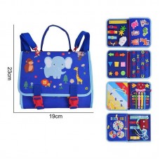 Развивающая игрушка BabyToys логическая папка с циферблатом и липучками Развивающая игрушка BabyToys логическая папка с циферблатом и липучками