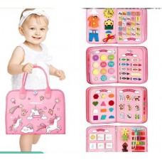 Развивающая папка BabyToys С77207 фетровая с липучками и абеткой Развивающая папка BabyToys С77207 фетровая с липучками и абеткой