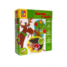 Развивающая игрушка Vladi Toys Ежачок с липучками и шнуровкой
