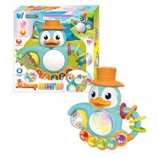 Містер Пінгві 53286 "WToys", ОЗВУЧУВАННЯ УКРАЇНСЬКОЮ МОВОЮ, підсвічування, звуки, 10 казок, 10 пісень, ноти, цифри, на батарейках, брязкальце, режими гри, в коробці