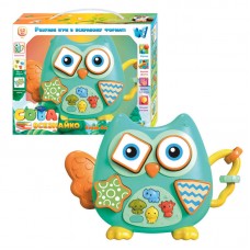 Музична іграшка 60980 "WToys", "Сова-всезнайко", підсвічування, пісні, казки, віршики про тварин, сортер, в коробці