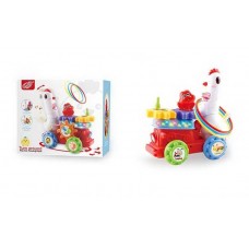 Развивающая игрушка курка BabyToys со звуком и подсветкой