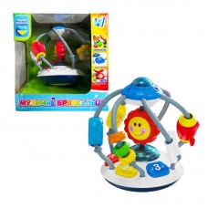 Музичне брязкальце 39924 "WToys", ОЗВУЧУВАННЯ УКРАЇНСЬКОЮ МОВОЮ, казки, пісні, загадки, цифри, підсвічування, рухливі елементи, намистини, в коробці