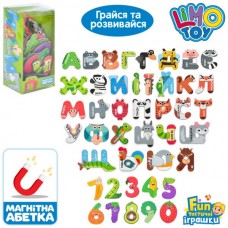 Набор магнитный FT 0051 буквы и цифры (УКР), названия животных на укр.языков, картон, в слюде Набор магнитный FT 0051 буквы и цифры (УКР), названия животных на укр.языков, картон, в слюде