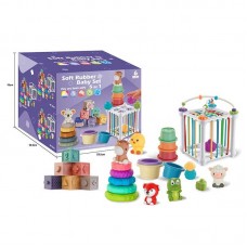 Розвивальний набір BabyToys 1365 з 26 елементів з кубиками та пірамідкою