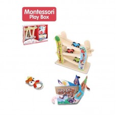 Детский развивающий набор BabyToys 658-309 с деревянным треком и машинками