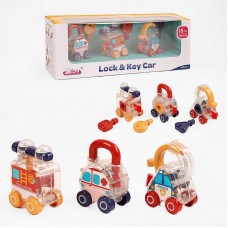 Набір машин BabyToys 103 із замками та ключами, 3 штуки Набір машин BabyToys 103 із замками та ключами, 3 штуки