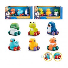 Набор машинок BabyToys JZD 193 виниловые звирятки 3 шт Набор машинок BabyToys JZD 193 виниловые звирятки 3 шт