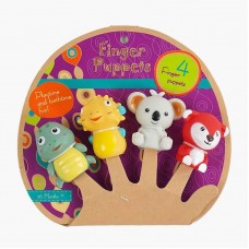 Пальчиковый театр BabyToys 4 животных из пластмассы