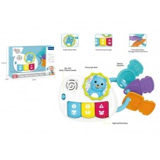 Детский синтезатор BabyToys 6650 со звуком и подсветкой