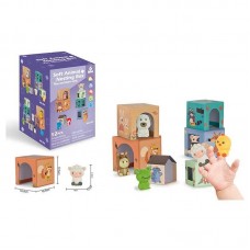Пальчиковый театр BabyToys 6 животных развивающая игра