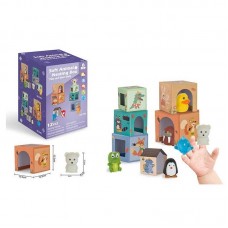 Пальчиковый театр BabyToys 6 животных с кубиками Пальчиковый театр BabyToys 6 животных с кубиками