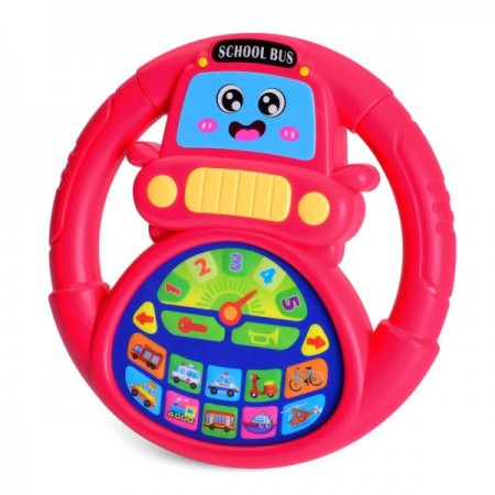 Музыкальный руль BabyToys M 6304 с звуками и песнями Музыкальный руль BabyToys M 6304 с звуками и песнями