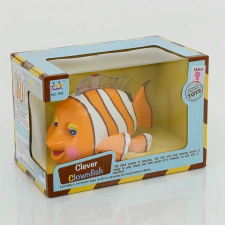 Заводная рыбка Huile Toys 998 с подсветкой и музыкой