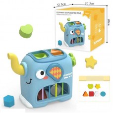 Логический сортер BabyToys слоник с геометрическими фигурами Логический сортер BabyToys слоник с геометрическими фигурами