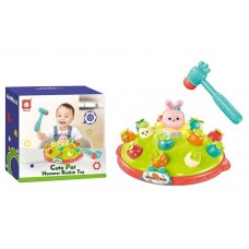 Игрушка-стукалка с кроликом и подсветкой на батарейках Игрушка-стукалка с кроликом и подсветкой на батарейках