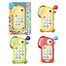 Телефон 34691 "WToys", 3 кольори, ОЗВУЧУВАННЯ УКРАЇНСЬКОЮ МОВОЮ, пісні, мелодії, казки, вірші, скоромовки, загадки, підсвічування, прорізувачі, брязкальце, в коробці, ВИДАЄТЬСЯ ТІЛЬКИ МІКС ВИДІВ