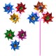 Ветрячок M 1747 Вертушка, диаметр 11 см, палочка 28 см, 3 цветочка