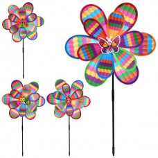 Дитячі вертушки BabyToys MR 1499 квітка комаха 37см