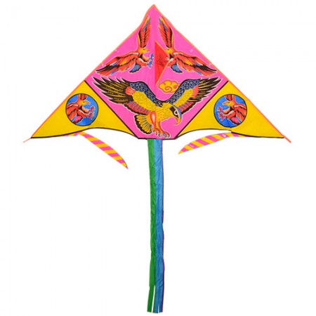 Повітряний змій BabyToys M2980 з хвостом, волосінь 30 м, 160×76 см