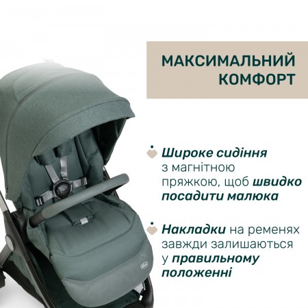 Коляска 2 в 1 Bellagio 2 арт. 87183.33.01 колір Зелений