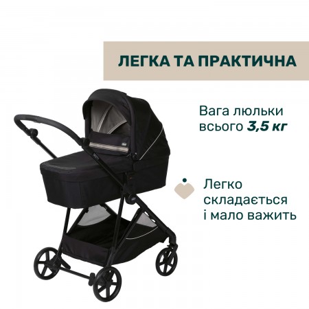 Коляска 2 в 1 Seety арт. 87097.07.01 колір Чорний Коляска 2 в 1 Seety арт. 87097.07.01 колір Чорний