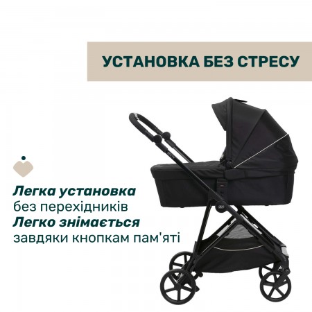 Коляска 2 в 1 Seety арт. 87097.07.01 колір Чорний Коляска 2 в 1 Seety арт. 87097.07.01 колір Чорний