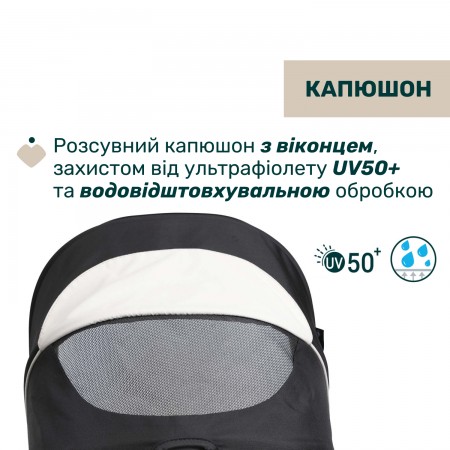 Коляска 2 в 1 Seety арт. 87097.07.01 колір Чорний Коляска 2 в 1 Seety арт. 87097.07.01 колір Чорний