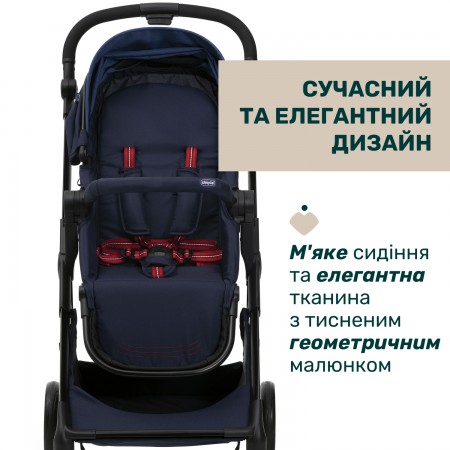 Коляска 2 в 1 Seety арт. 87097.79.01 колір Синій Коляска 2 в 1 Seety арт. 87097.79.01 колір Синій